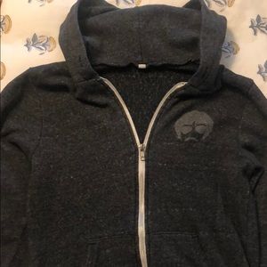 Spiritual Gangster Heather Grey ZIP-up hoodie XS